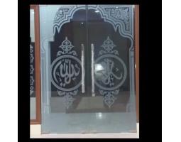 Cutting Sticker Sandblast Ornamen Mushola - Jakarta Pusat