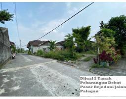 Dijual 2 Tanah Pekarangan Luas 150 m2 Dekat Pasar Rejodani Jalan Palagan - Sleman