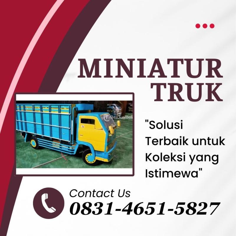 W Miniatur Truk Oleng Dari Kayu - Malang