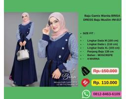 Baju Gamis Wanita Brisa Dress Baju Muslim M-017 - Jakarta Utara 