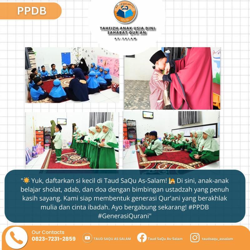 PPDB Sekolah Tahfizh Anak Usia Dini Terbaik - Bandar Lampung