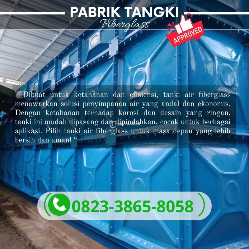 Roof Tank Panel FRP Fiberglass 8000 Liter - Sumedang