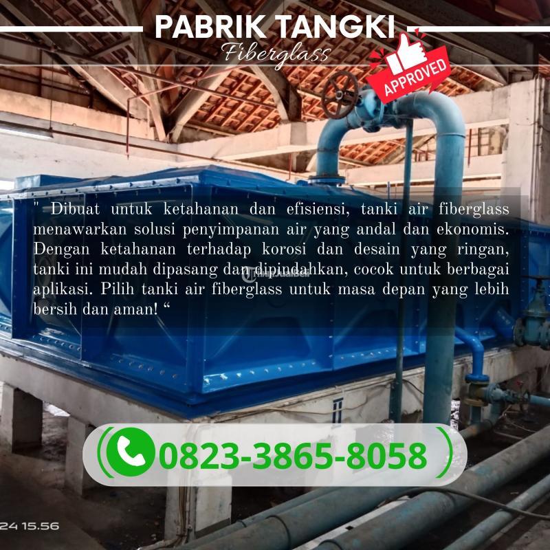 Roof Tank Panel FRP Fiberglass 8000 Liter - Sumedang