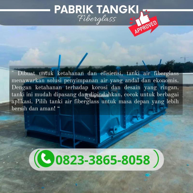 Terlaris Roof Tank Panel FRP Fiberglass 10000 Liter - Tasikmalaya
