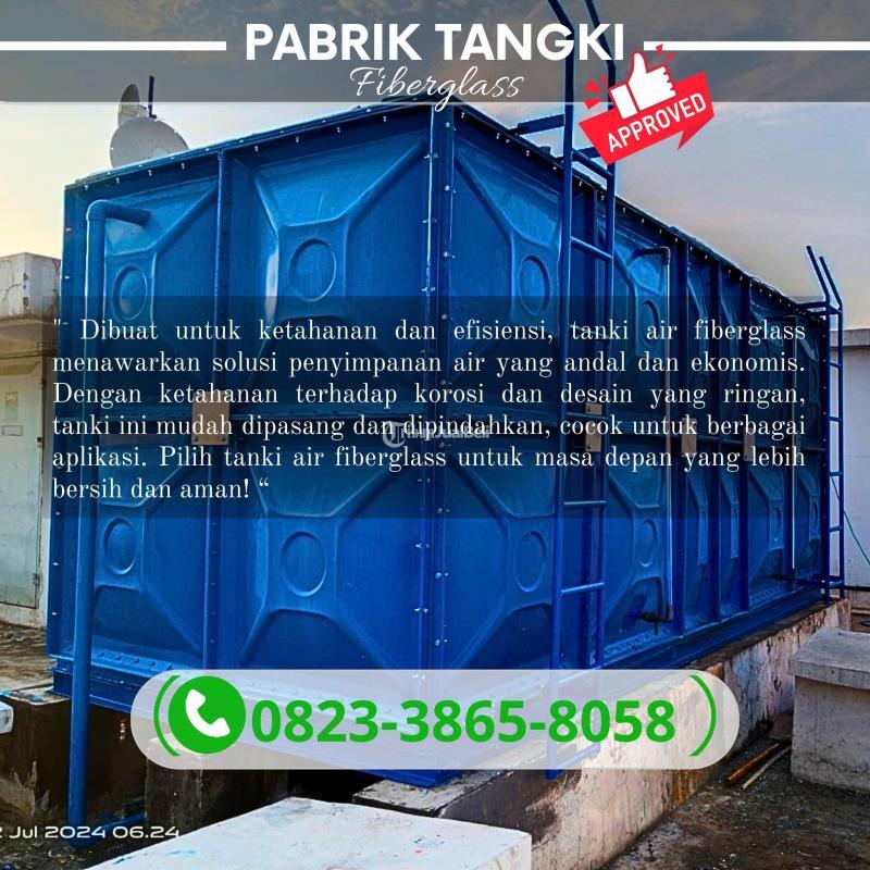 Terlaris Roof Tank Panel FRP Fiberglass 10000 Liter - Tasikmalaya