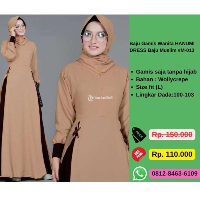 Baju Gamis Wanita Hanumi Dress Baju Muslim M-013 - Jakarta Utara