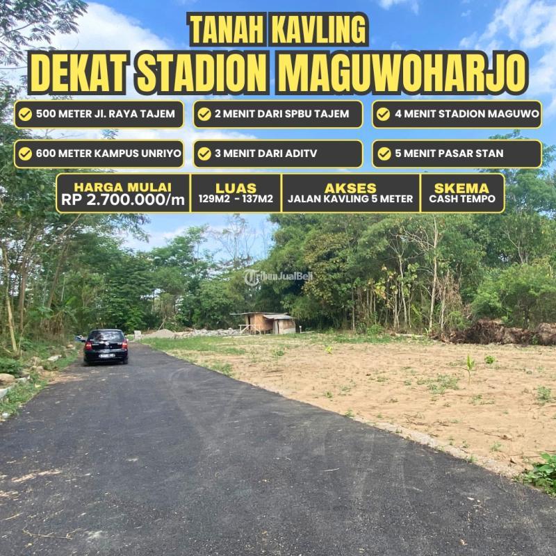 Tanah Kavling Mulai 2,7 Per Meter Luas 129 m2 Dekat Stadion Maguwoharjo Dan Jl. Raya Tajem - Sleman