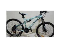 Sepeda MTB Aleoca 26 Full Suspension Biru Bekas - Tangerang