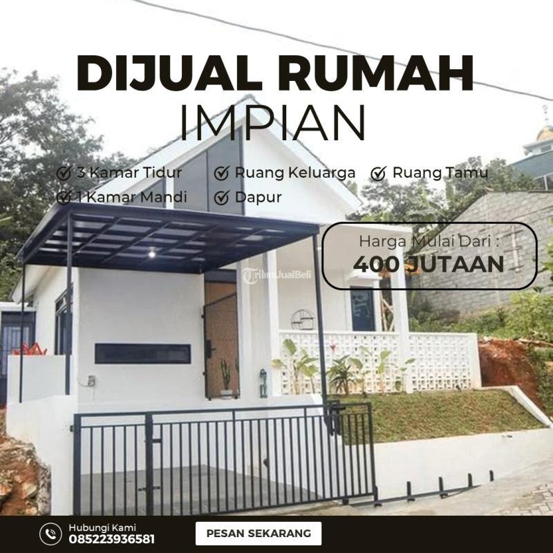 Dijual Rumah 3KT 1KM SHM Gratis Kanopi dan Pagar di Jatihandap - Bandung Kota