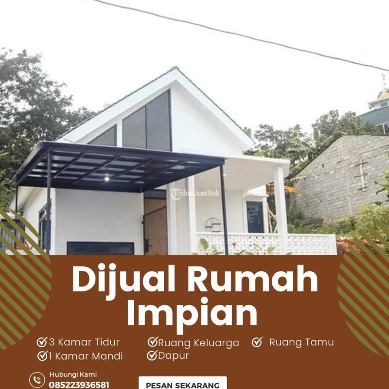 Dijual Rumah 2 Lantai 3KT 1KM Gratis Kanopi Dan Pagar Legalitas SHM - Bandung Kota