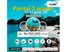Paket Wisata Pantai 3 Warna 1 Hari Fullday - Jakarta Pusat