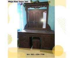 Meja Rias Minimalis dari Kayu Jati - Padang