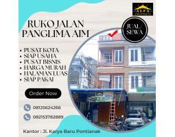 Dijual Ruko Luas 224m2 SHM Posisi Hook di Jalan Panglima Aim - Kota Pontianak