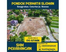 Dijual Tanah Kavling 190 Jutaan Lokasi Barat Polres SHM - Sleman 