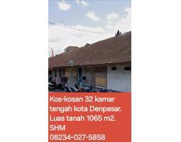 Dijual Rumah Kos 32 Kamar di Tengah Kota - Denpasar Bali