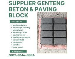 Desain Kontemporer dengan Paving Block Kotak - Malang