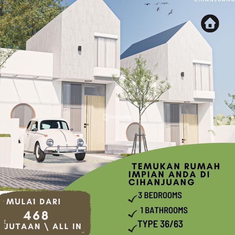 Dijual Rumah 1,5 Lantai SHM 3KT 1KM di Kawasan Strategis - Bandung Barat
