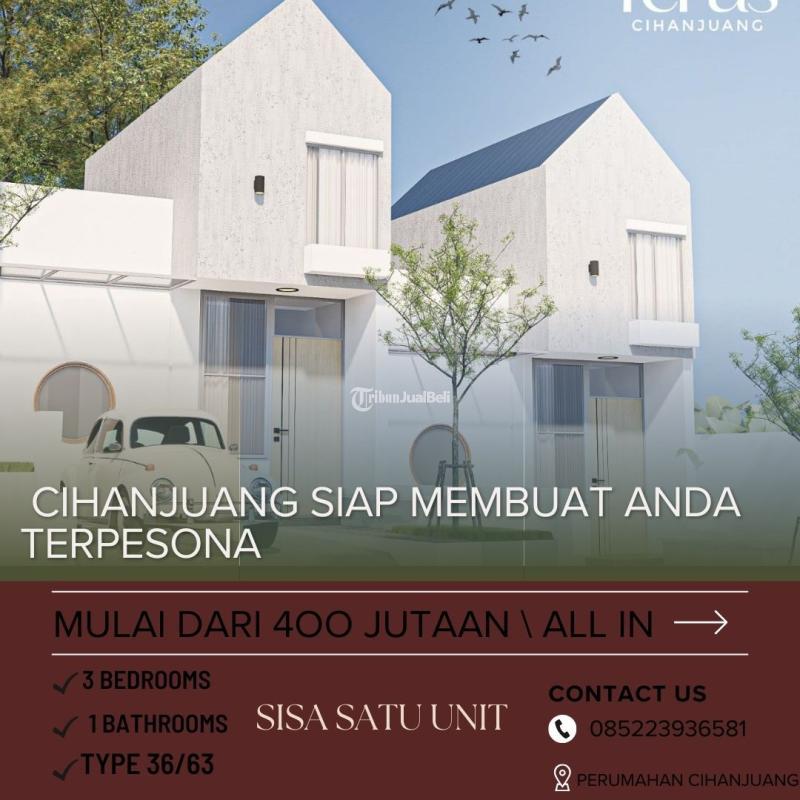 Jual Rumah Baru Konsep Modern Minimalis Tipe 36 Akses Mudah Ke Kota Cimahi Dan Bandung - Bandung Barat