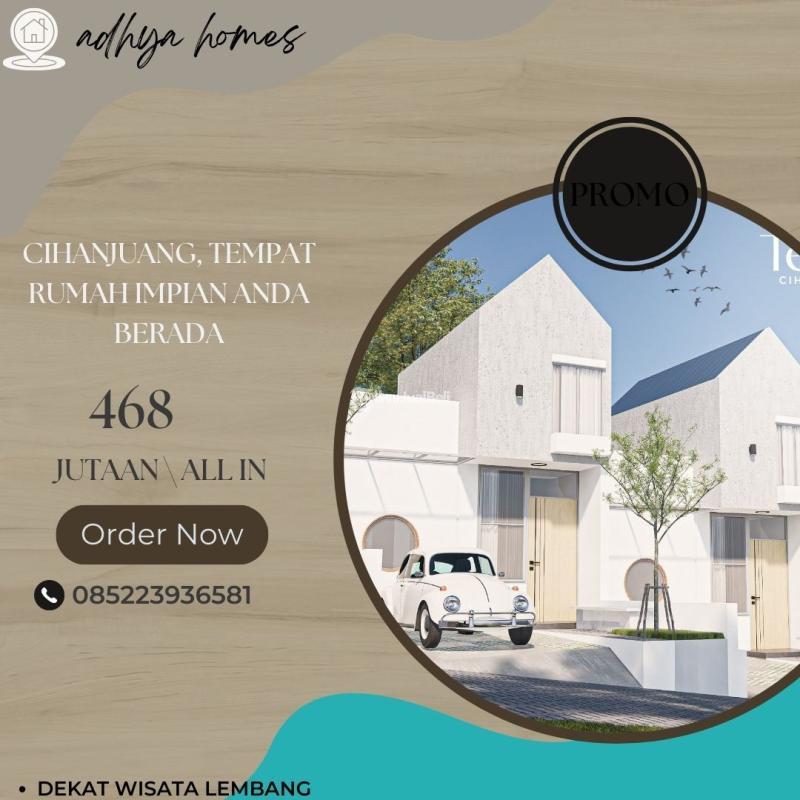 Jual Rumah Baru Luas 63 m2 Lingkungan Hijau Dan Tenang - Bandung Barat