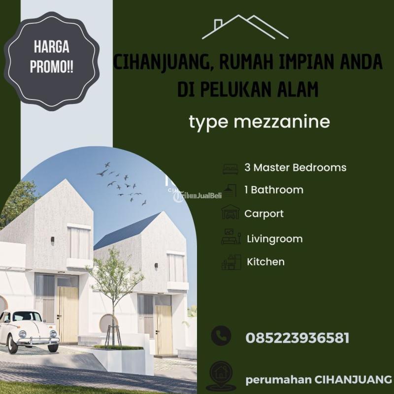 Dijual Rumah Modern 3KT 1KM Legalitas SHM Type Mezzanine - Bandung Barat