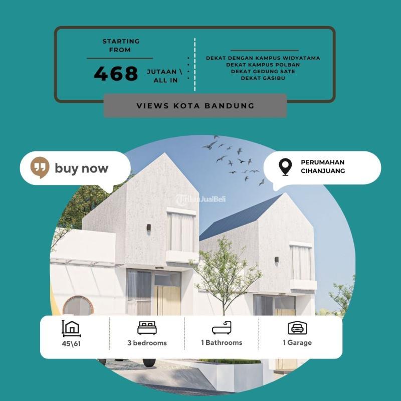 Dijual Rumah Modern 3KT 1KM Legalitas SHM Type Mezzanine - Bandung Barat