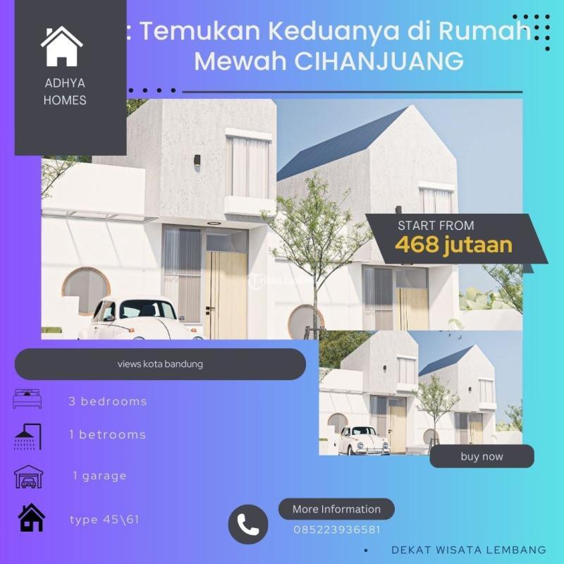 Dijual Rumah Modern 3KT 1KM Legalitas SHM Type Mezzanine - Bandung Barat