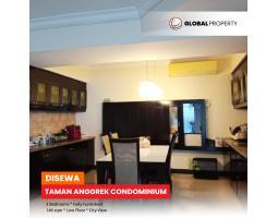 Disewakan Apartemen Fully Furnished, 3 Bedrooms, Low Floor, Taman Anggrek Condominium - Jakarta Barat