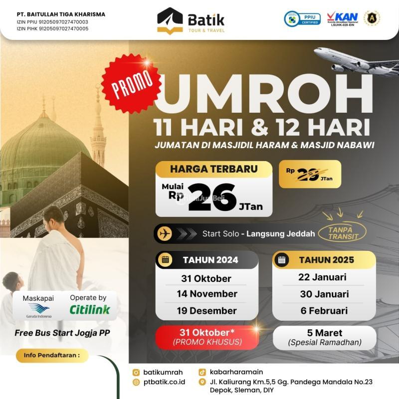 Promo Umroh Murah Tanpa Transit Start Solo 2024 2025 - Solo