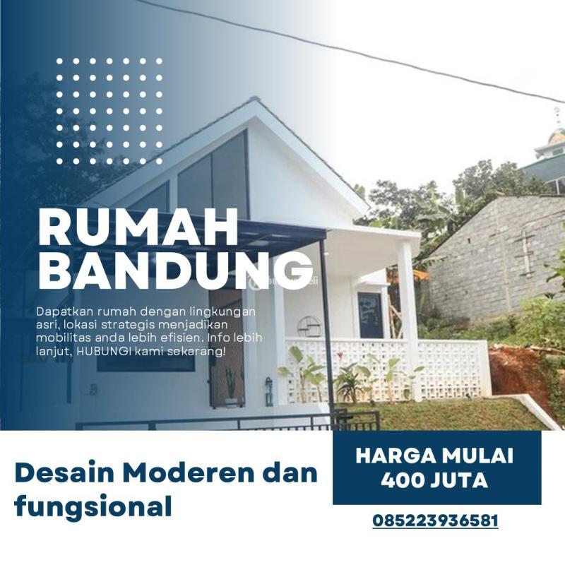Jual Rumah 2 Lantai 495 All In Gratis Kanopi Dan Pagar Tipe 45 Baru Legalitas SHM Di Jatihandap - Bandung Kota
