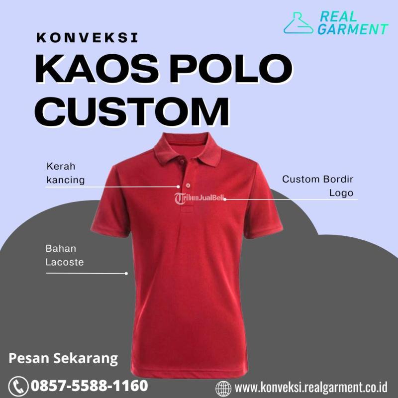 Jasa Konveksi Kaos Lacoste Bordir - Sidoarjo