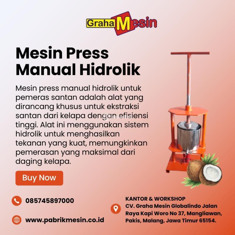 Mesin Press Manual Hidrolik - Malang