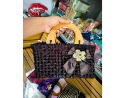 Seagrass Bag Handle Kayu - Tasikmalaya