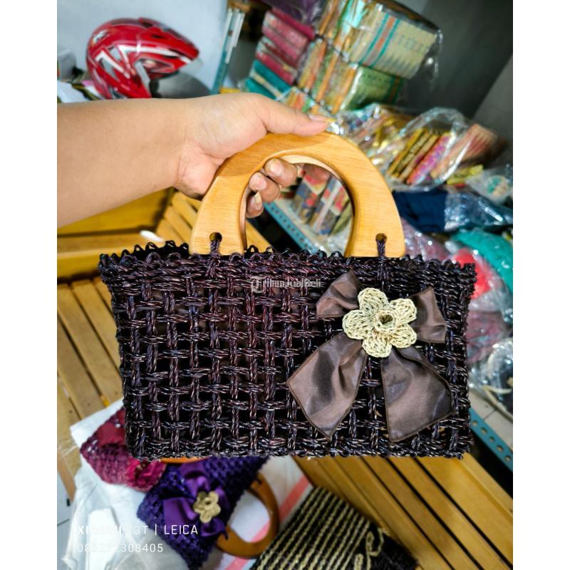 Seagrass Bag Handle Kayu - Tasikmalaya