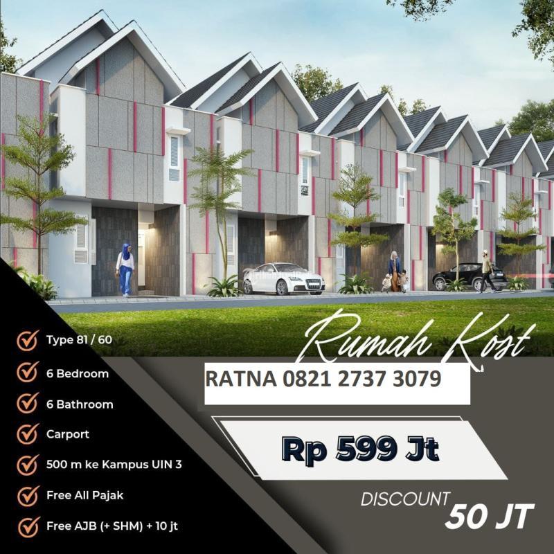 Dijual Rumah Kos Ruko 2 Lantai 6KT 6KM Depan Kampus Negeri Islam - Batu