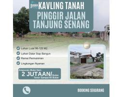 Dijual Tanah Luas 120m2 SHM Pinggir Jalan Way Kandis Tanjung Senang Sebrang Pasar Bisa Kredit Syariah - Bandar Lampung