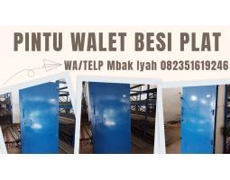 Pintu Plat Besi Double untuk Pintu Walet atau Gudang - Barito Kuala