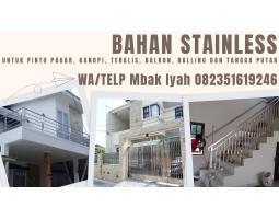 Pemasangan Stainless untuk Pintu Pagar Kanopi Balkon Ralling Tangga Rumah Murah - Barito Kuala