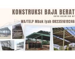 Pengerjaan dan Bahan Material Konstruksi Baja Berat WF untuk Gudang DLL Murah - Barito Kuala