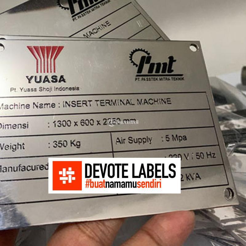 Cetak Label Baju Plat Devote Cetak Labels - Murung Raya