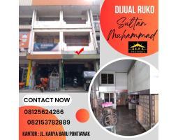 Dijual Ruko Jalan Sultan Muhammad LB228 m2 SHM Harga Rp 2,7 M - Pontianak