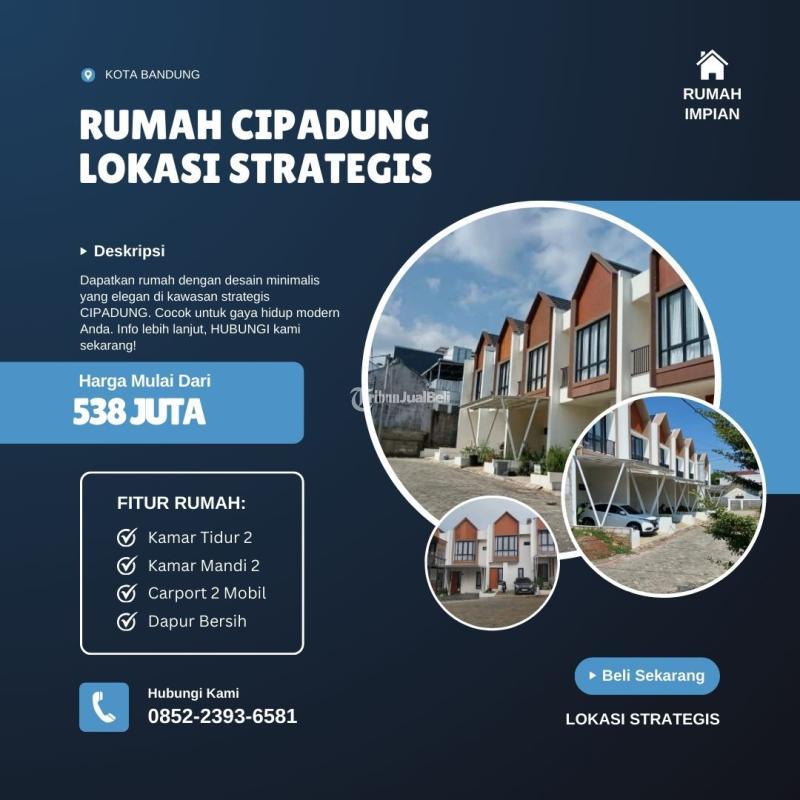 Dijual Rumah 2 Lantai 2KT 1KM Nuansa Villa Modern - Bandung