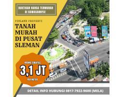 Super Promo Dijual  Tanah Luas 90 m2 Murah di Pusat Kota Berundian Umroh - Sleman 