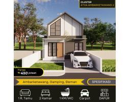 Dijual Rumah 2KT 1KM SHM Desain Modern Dekat Ringroad Selatan Kasihan Bantul - Jogja