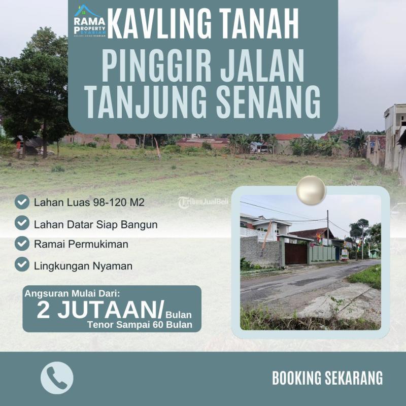 Jual Tanah Kavling Luas 120 m2 Pinggir Jalan Way Kandis Tanjung Senang Bisa Kredit Syariah - Bandar Lampung