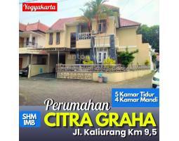 Rumah 2 Lantai 5KT 4KM Jogja Perum Jalan Kaliurang Km 9,5 Sleman SHM Carport 2 Mobil  -Jogja