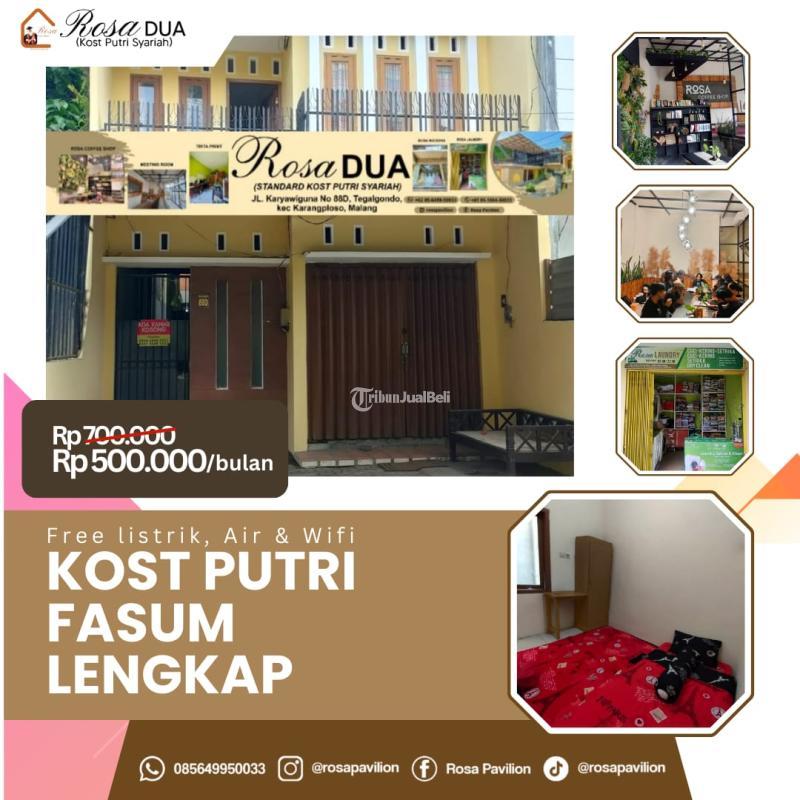 Disewakan Kost Putri Fasum Lengkap Dekat UMM 3 - Malang