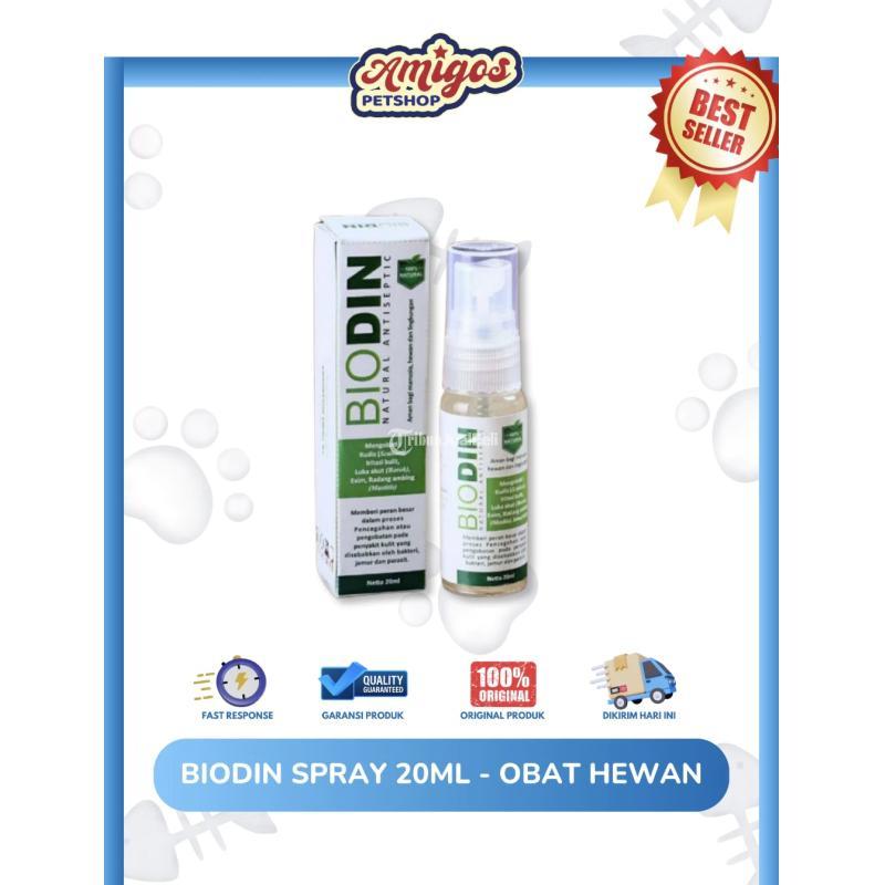 Biodin Spray 20ml Obat Hewan Amigos Petshop - Makassar 