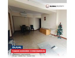 Dijual Apartemen Fully Furnished, Taman Anggrek Condominium, 2 Bedroom, Mid Floor, Garden View - Jakarta Barat 