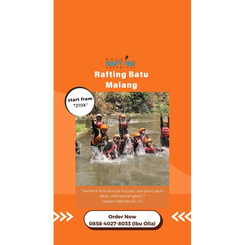 Permainan Air Rafting Terseru Di Batu - Malang 