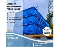  Roof Tank Panel FRP Fiberglass Tangki Air  2000 Liter - Salatiga